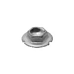 Au-ve-co Products 19548 | Self-Threading Nut 6Mm Stud 11Mm Hex Zinc