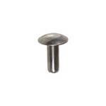 Au-ve-co Products 12529 | Brazier Head Solid Aluminum Rivet 1/2 Length