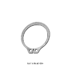 Au-ve-co Products 16744 | Ext. Retain. Ring Zinc Shaft Dia. 1-3/8