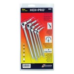 Bondhus 55 | Set 5 Chrome Torx Hex Pro Wrenches T25-T50 in Clamshell with ROY Card