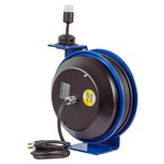 Coxreels EZ-PC24-0016-H | Safety Series Spring Rewind Power Cord Reel, LED Light 6X 3W HO, 100' Cord, 16 AWG