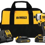 Black & Decker-Dewalt DCF809C2 | Atomic 20V Max Brushless Cordless Compact 1/4 Inch Impact Driver Kit Two Battery Kit