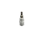 VIM Tools PFS4T20 | T20 Torx, Gun metal gray Bit, Satin Chrome 1/4” Square Drive Bit holder