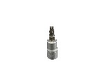 VIM Tools PFS4T25 | T25 Torx, Gun metal gray Bit, Satin Chrome 1/4” Square Drive Bit holder