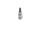 VIM Tools PFS4T27 | T27 Torx, Gun metal gray Bit, Satin Chrome 1/4” Square Drive Bit holder