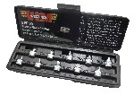 VIM Tools SFP10 | Stubby Flat and Philips Set, 10Piece, 1/4? Square Drive S2 Drivers, 6 Flat Drivers, 4 Philips (SFP)