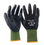 Encon 71100LG 15 Gauge Black Nylon Spandex Liner with Black PU Coating