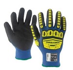 Encon 71142WSM A4 13 Gauge Seamless Knit with Double Liner and Sandy Nitrile Coated Palm Fingers and Knuckles