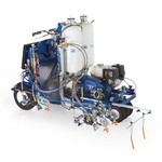 Graco Industrial 17H474 | LineLazer V 250DC HP Reflective Series Self-Propelled Gas Hydraulic Airless Line Striper, 3 Auto Guns, 2 Tanks