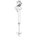 Graco Industrial 222698 | Drum agitator without mounting tube, air driven, 3/4 HP, 31.25 inches (79.3 cm) in length, stainless steel material