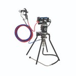 Graco Industrial 24J251 | 15:1 Merkur ES Air Assisted Package, 0.4 gpm (1.5 lpm) fluid flow, stand mount, with PerformAA 15 Wood Lacquer air cap gun, suction hose, and U-cup plated steel lower