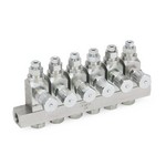 Graco Industrial 24W905 | GL-42 Oil Injector, Carbon Steel, 6 Injector Manifold, 1/8 in. BSPP x 6 mm