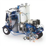 Graco Industrial 25D343 | LineLazer V 250DC HP Reflective Series Self-Propelled Gas Hydraulic Airless Line Striper, 2 Auto Guns, 2 Tanks, LazerGuide 3000