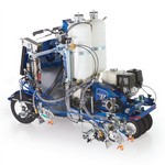 Graco Industrial 25D344 | LineLazer V 250DC HP Reflective Series Self-Propelled Gas Hydraulic Airless Line Striper, 3 Auto Guns, 2 Tanks, LazerGuide 3000