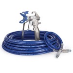 Graco Industrial 288489 | Contractor Airless Spray Gun, RAC X, BlueMax II Airless Hose, 1/4 in x 50 ft, 3 ft Whip Hose