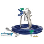 Graco Industrial 288501 | Contractor Airless Spray Gun, RAC X FF LP, BlueMax II Airless Hose, 3/16 in x 25 ft, 10 in Extension
