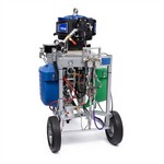 Graco Industrial 572104 | XP70-hf Hazardous Location Spray Package, Cart, 1:1 Mix Ratio, Hoppers, Solvent Pump, Heaters, XTR Gun