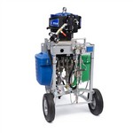 Graco Industrial 573202 | XP50-hf Hazardous Location Spray Package, Cart, 2:1 Mix Ratio, Hoppers, XTR Gun