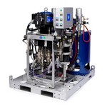 Graco Industrial 577421 | XP70 High Flow Skid, 4:1 Mix Ratio, 480V, Viscon HF Heaters, Junction Box, Water Heated Hose Control