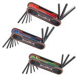 GreatNeck 74206 | 3-Piece Folding Hex Key Set- Metric, SAE, Torx