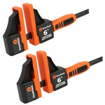 GreatNeck 74290 |  6 Inch Precision Bar Clamps- 2 Pack