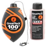 GreatNeck 74602 | 6-to-1 Chalk Reel with Red Chalk