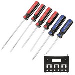 GreatNeck AAR6 | AA-Series Screwdriver Set, 6 Piece with Tray