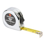 GreatNeck C125I | ExtraMark Chrome Tape Measure, 12 Ft. x 5/8 Inch