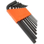 GreatNeck HK9ML | Long Arm Hex Key Metric Set, 9 Piece with Holder