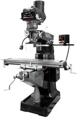 JPW Industries 894198 | ETM-949 Mill with 3-Axis Acu-Rite 203 (Knee) DRO and Servo X, Y, Z-Axis Powerfeeds and USA Air Powered Draw Bar