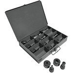 JPW Industries PD1210 | 12 Piece Round Punch & Die Set with Storage Case