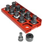 JPW Industries PD1500 | 10 Piece Round Punch & Die Set with Punch & Die Tray