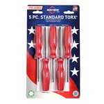Mayhew Steel Products 26033C | Torx Screwdriver Set (5-Piece)