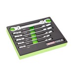 OEM Tools 22064 | 6 Piece Flex Head Flare Nut Wrench Set, Metric