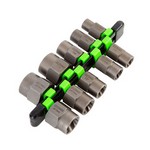 OEM Tools 22988 | 10 Piece Spiral Type Bolt Extractor Set