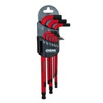 OEM Tools 24261 | 9 Piece Long Magnetic Hex Ball End Key SAE Set