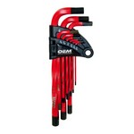 OEM Tools 24264 | 9 Piece Twisted Handle Hex Key Set, SAE
