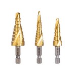 OEM Tools 24372 | 3 Piece Spiral Step Drill Set