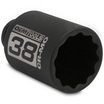 OEM Tools 24717 | 1/2 Inch Drive 12 Point Axle Nut Socket, 38 mm