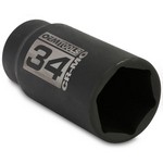 OEM Tools 25205 | 1/2 Inch Drive Axle Nut Socket, 34 mm