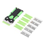 OEM Tools 26502 | Folding Safety Scraper W/ 5 Plastic + 5 Steel Blades