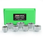OEM Tools 27197 | 7 Piece 3/8 Inch Drive Oil Filter Cap Removal Socket Set