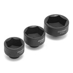 OEM Tools 27204 | 3 Piece Oil Cap Filter Socket Set, 27 mm, 32 mm, and 36 mm