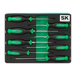 SK Hand Tools SK02044-EVA | 8 Piece Dual-Material Magnetic Combination Screwdriver Set