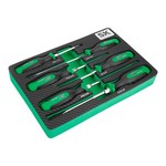 SK Hand Tools SK02046 | 6 Piece Dual-Material Magnetic Combination Screwdriver Set