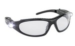 SAS Safety Corp 5420 | Dual Led Eyewear Black/Clear