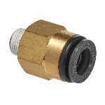 S.U.R. and R ABM320 | Straight Male Connector 3/8