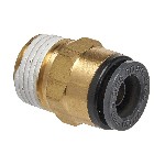 S.U.R. and R ABM340 | Straight Male Connector 3/8