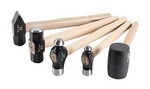 Titan Tools 85070 | 5pc Hickory Wood Handle Hammer Set