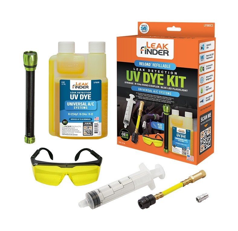 Tracer Products LF180CS | Reload Refillable Syringe A/C Leak Kit